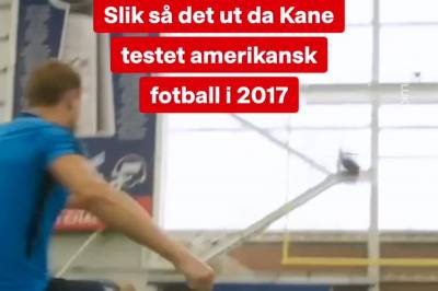 Se Harry Kane teste amerikansk fotball i 2017