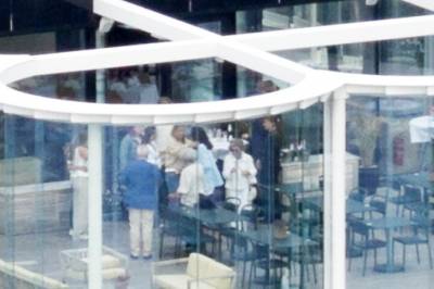 Eksklusive bilder: Samlet på privat ferie