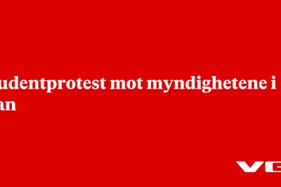 Studentprotest mot myndighetene i Iran