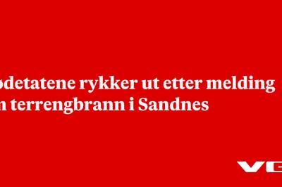 Nødetatene rykker ut etter melding om terrengbrann i Sandnes