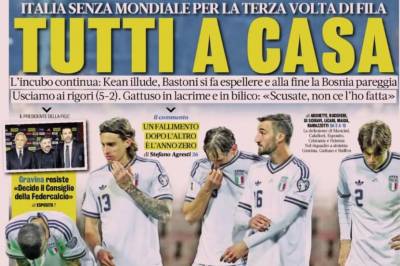 De tre italienske lagoppstillingene med superstjerner som ikke klarte å kvalifisere seg til VM