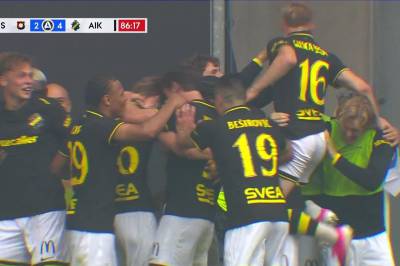 Yannick Geiger med mål mot Örgryte