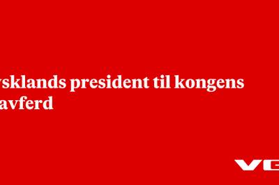 Tysklands president til kongens gravferd