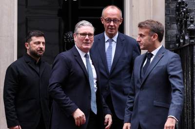 Zelenskyj i møte med europeiske ledere i London. Donbas-regionen var et viktig punkt i samtalene 