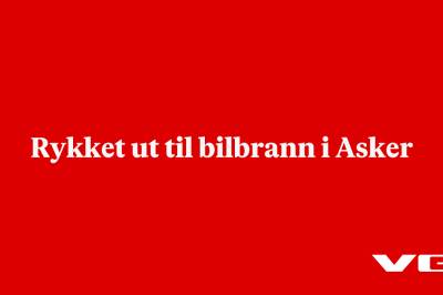 Rykket ut til bilbrann i Asker