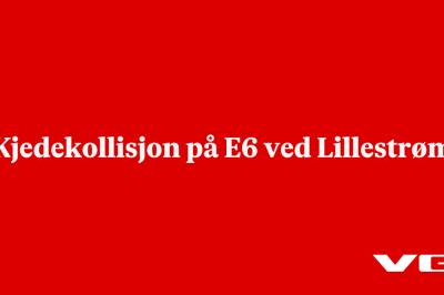 Kjedekollisjon på E6 ved Lillestrøm