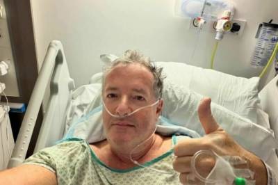 Piers Morgan innlagt på sykehus