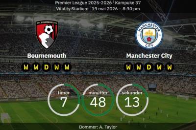Bournemouth serveres en gedigen fordel mot Manchester City i Premier League