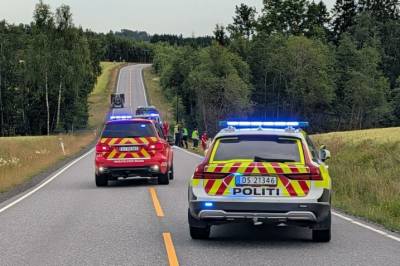 Motorsyklist død etter utforkjøring