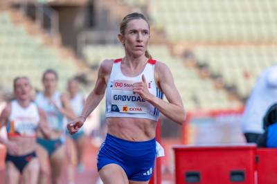 Karoline Bjerkeli Grøvdal står over Berlin maraton