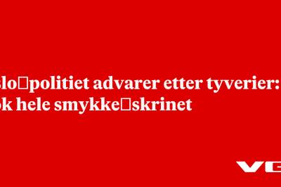 Oslo­politiet advarer etter tyverier: – Tok hele smykke­skrinet