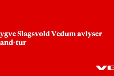 Trygve Slagsvold Vedum avlyser Island-tur 