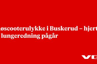 Snøscooterulykke i Buskerud – hjerte- og lungeredning pågår
