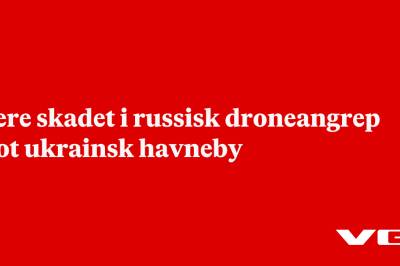 Flere skadet i russisk droneangrep mot ukrainsk havneby