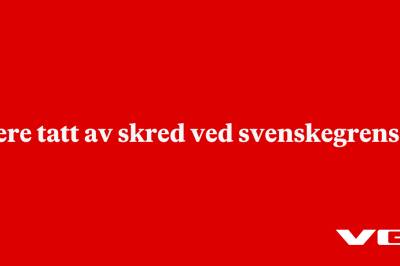 Flere tatt av skred ved svenskegrensen