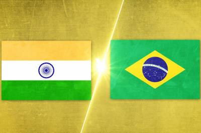 Se India - Brasil på 25 minutter