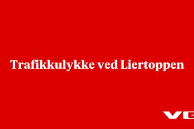Trafikkulykke ved Liertoppen