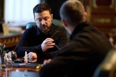 Zelenskij presenterer et nytt luftvernsystem: 