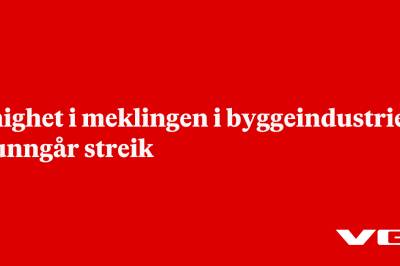 Enighet i meklingen i byggeindustrien – unngår streik