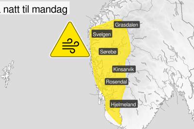 No må du sikre lause gjenstandar igjen, for no blir det storm