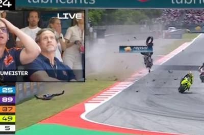Se: Grusom krasj i MotoGP-løp