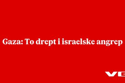 Gaza: To drept i israelske angrep