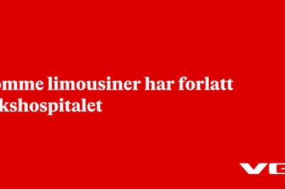 Tomme limousiner har forlatt Rikshospitalet
