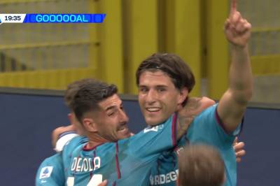 Gennaro Borrelli med mål mot AC Milan