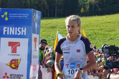 Norge på fjerdeplass i stafetten under EM i orientering
