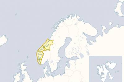 Gult farevarsel flere steder i Norge