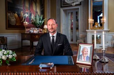Kong Haakon: Gråtkvalt i sin første tale
