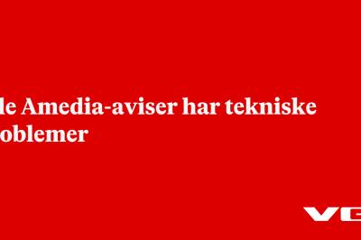 Alle Amedia-aviser har tekniske problemer