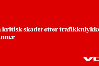 En kritisk skadet etter trafikkulykke i Lunner 