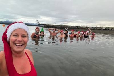 Hoppet i sjøen på julaften