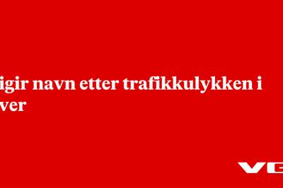 Frigir navn etter trafikkulykken i Alver
