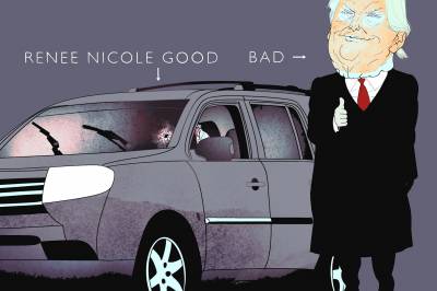 Trumpregjeringen sier de er på det godes side. Betyr det at maskert politi må skyte småbarnsmødre på åpen gate? 