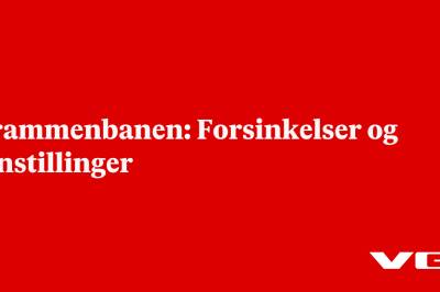 Drammenbanen: Forsinkelser og innstillinger