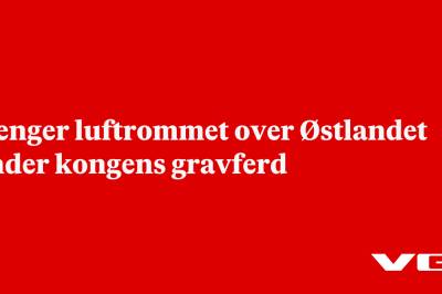 Stenger luftrommet over Østlandet under kongens gravferd