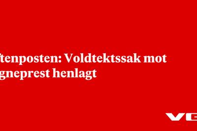 Aftenposten: Voldtektssak mot sogneprest henlagt