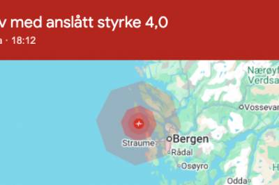 Flere meldinger om jordskjelv utenfor Bergen