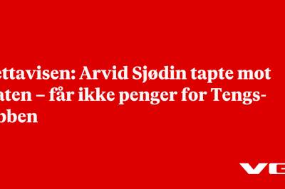 Nettavisen: Arvid Sjødin tapte mot staten – får ikke penger for Tengs-jobben