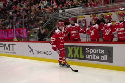 Marcus Hardegård med mål mot Frölunda