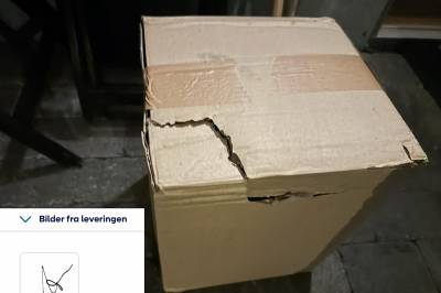 Budsjåfør leverte pakke med skadet emballasje – kvitterte for mottak selv