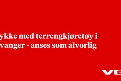 Ulykke med terrengkjøretøy i Levanger - anses som alvorlig