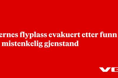 Værnes flyplass evakuert etter funn av mistenkelig gjenstand