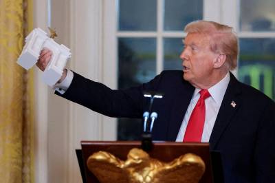 Gjett hvor mye Trump har snakket om murpuss, arkitektur og bærevegger i år!