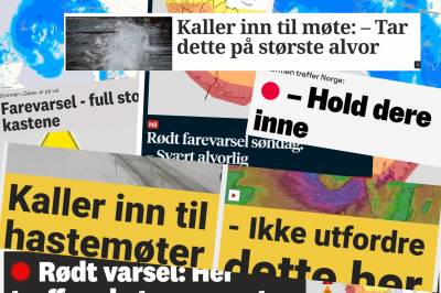 To millionar nordmenn førebur seg på dritvêr. Vi sklir unna