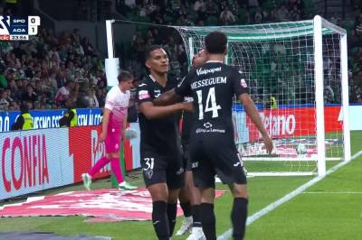 Joao Guilherme De Souza Crispim med mål mot Sporting