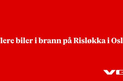 Flere biler i brann på Risløkka i Oslo