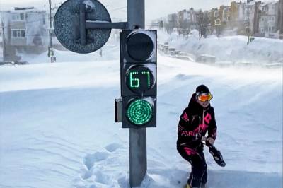 Byen som forsvant i snøen